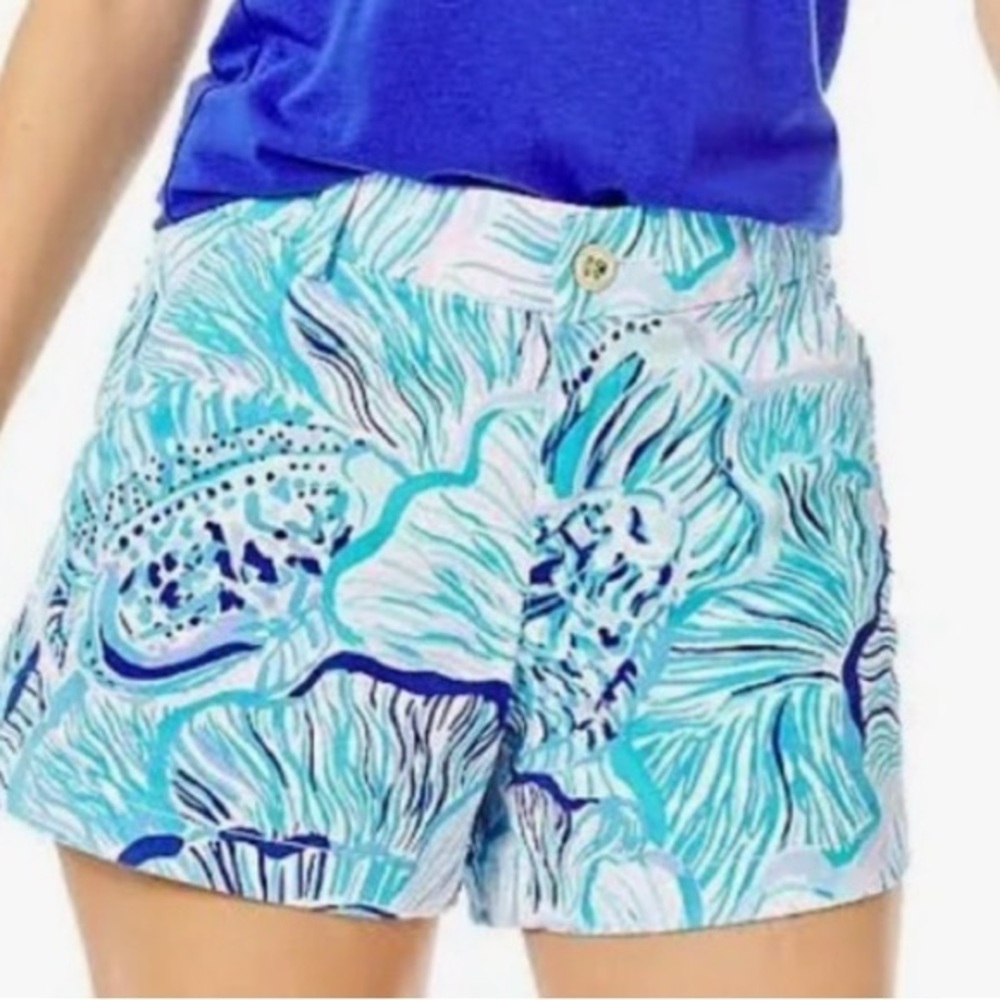 Lilly Pulitzer Size 2 NWT Callahan Stretch Shorts Fishful Thinking